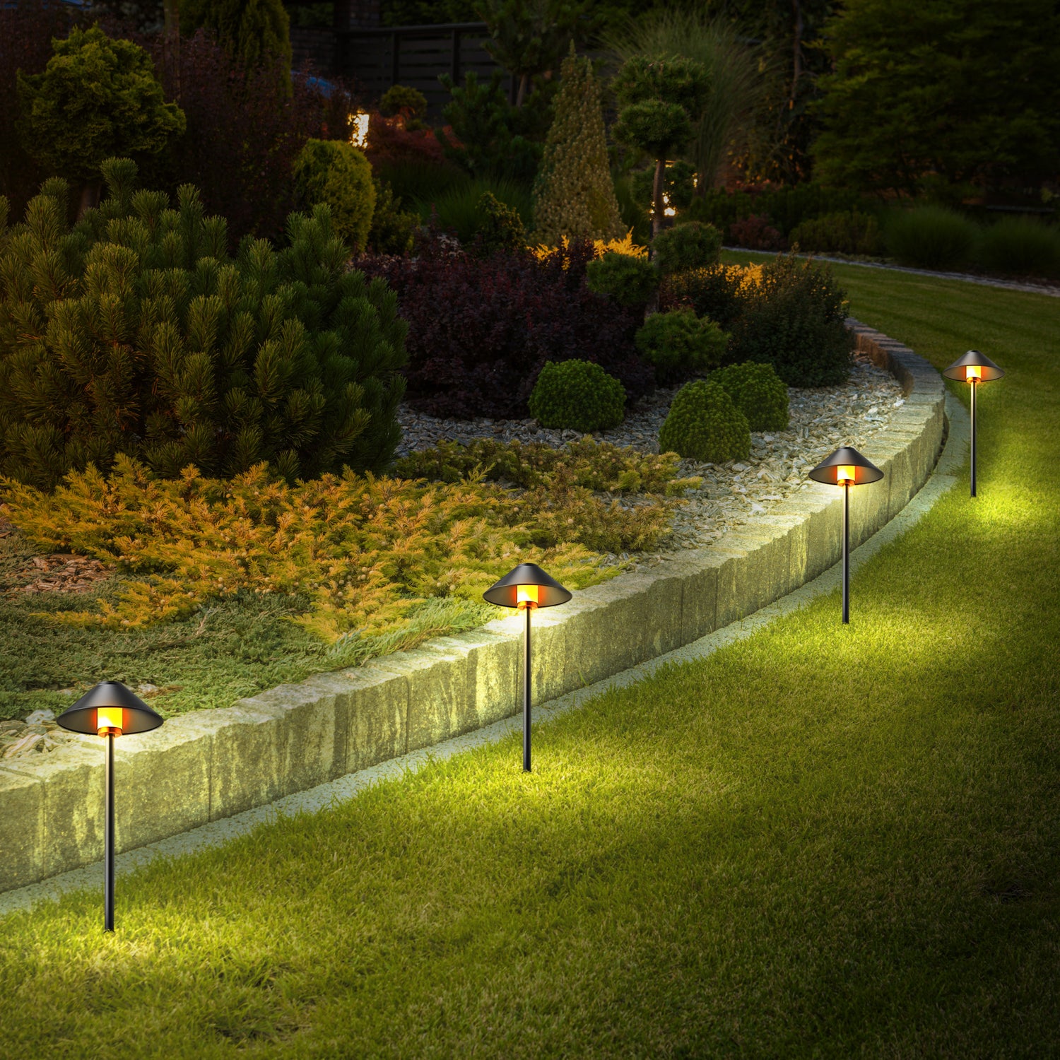 Smart Color Changing and Tunable White Path Lights (4-Pack)