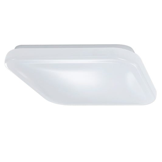 12 in. 22.5 W 3-in-1 Color Selectable Square Puff LED Ceiling Fixture