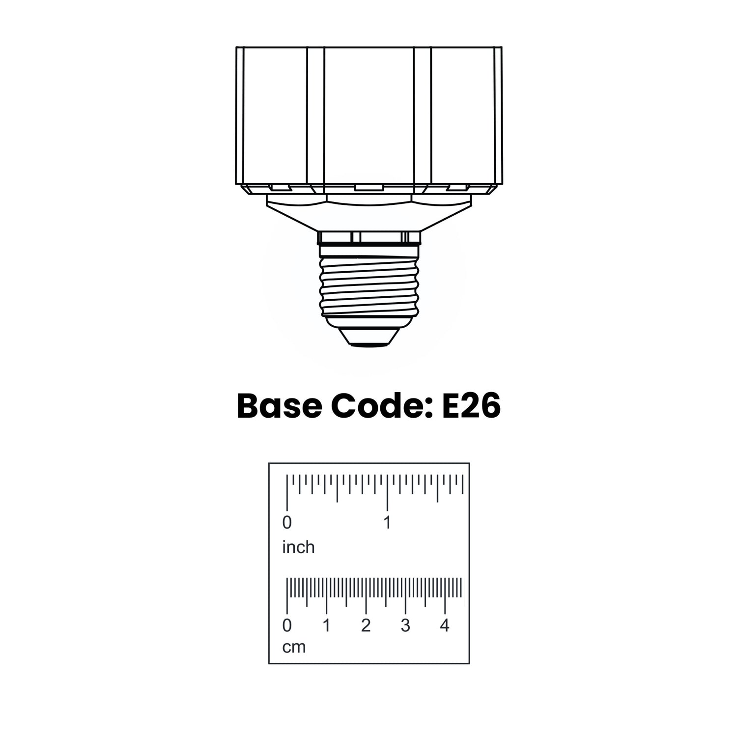 36W (65W Replacement) Daylight Deluxe (6500K) PL E26/E39 Base Quad Tube LED Bulb