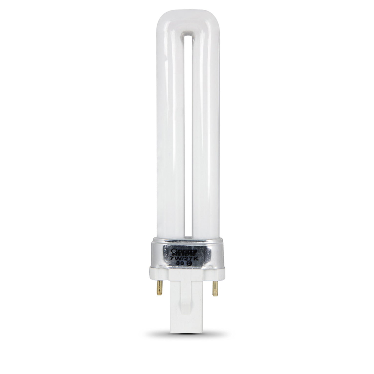 7W Bright White (3500K) G23 Base Compact Fluorescent PL Bulb