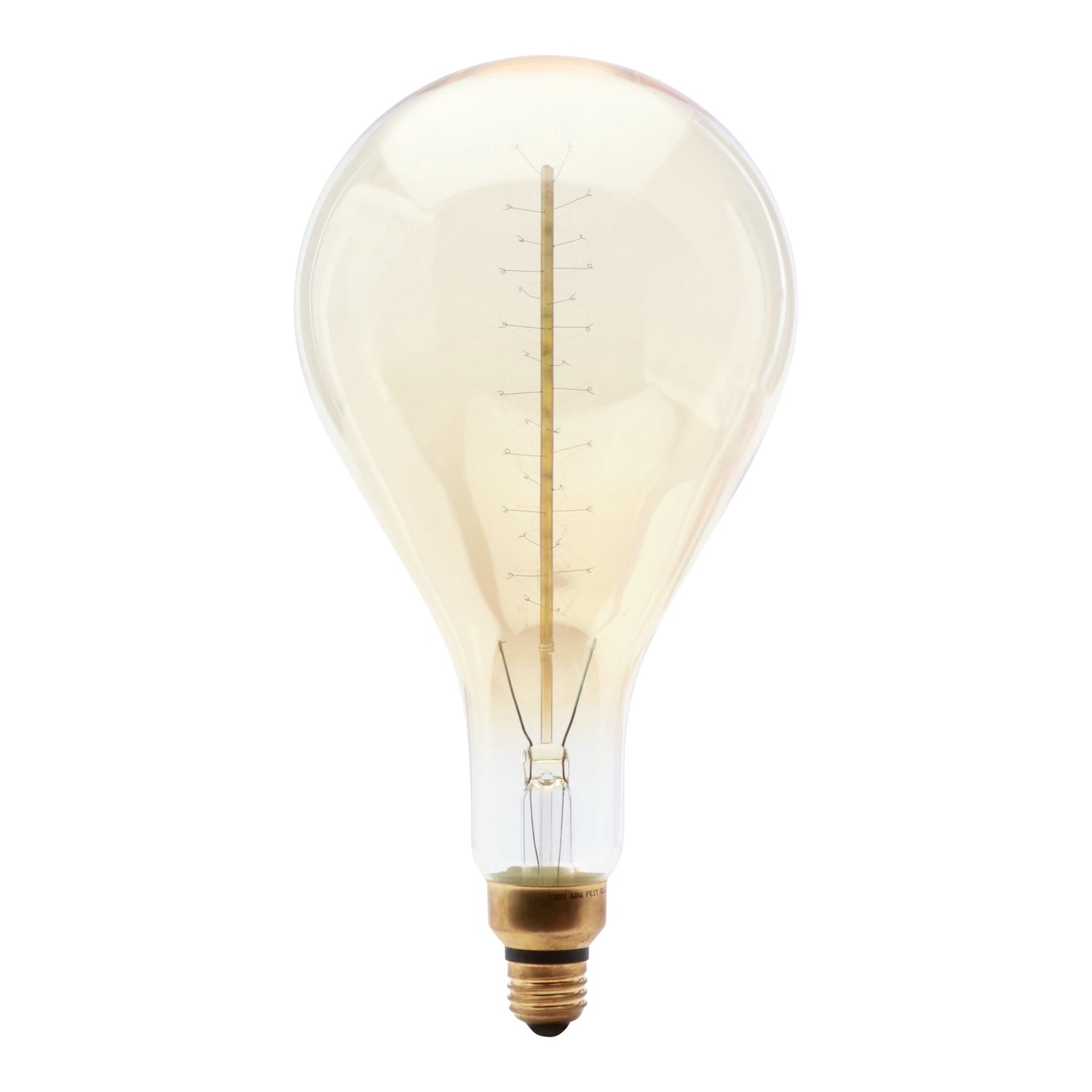 60W Replacement PS52 E26 Dimmable Amber Glass Vintage Edison Incandescent Light Bulb and Pendant, Soft White