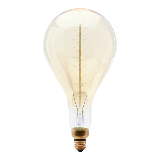 60W Replacement PS52 E26 Dimmable Amber Glass Vintage Edison Incandescent Light Bulb and Pendant, Soft White