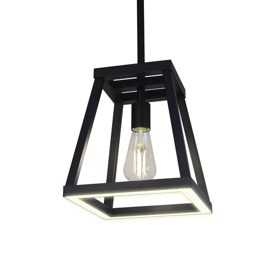 Katalyst Collection LED Decorative Single Light Pendant Matte Black