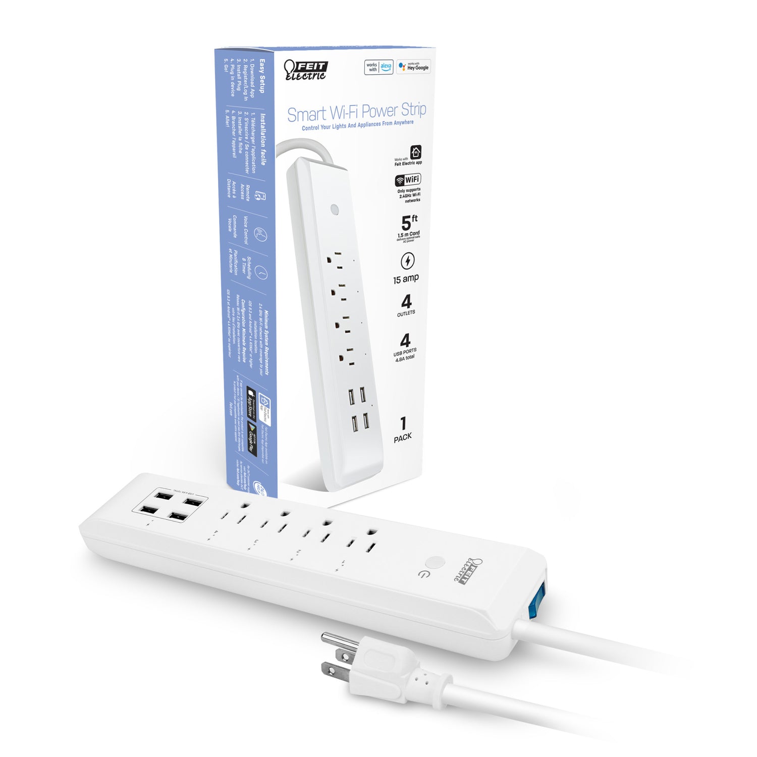 Smart Wi-Fi 4-Outlet Powerstrip