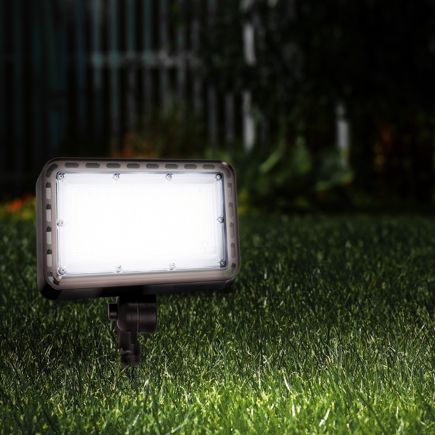 15000/10000/5000 Lumens Adjustable White Commercial Flood Light, Bronze