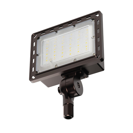 3000/2000/1000 Lumens Bright White (4000K) Commercial Flood Light, Bronze