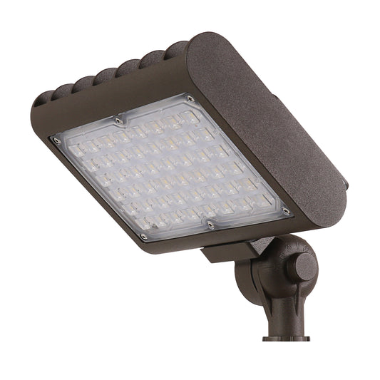 7 in. 30W Daylight (5000K) 3500 Lumens Bronze LED Flood Light