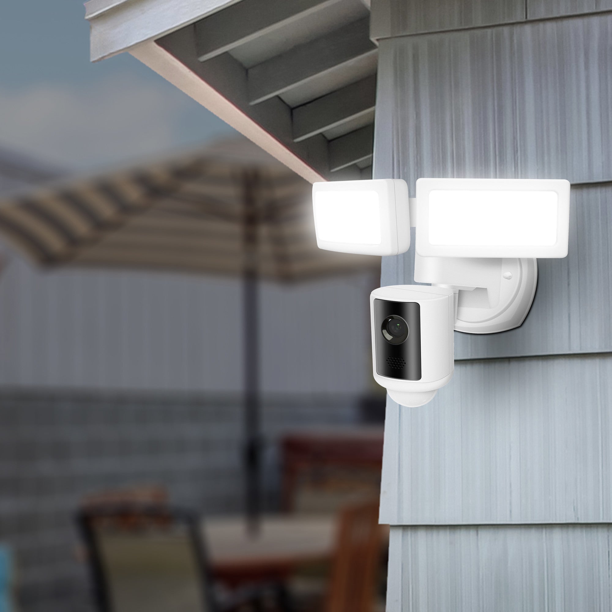 LED Smart Security Flood Lights With Camera