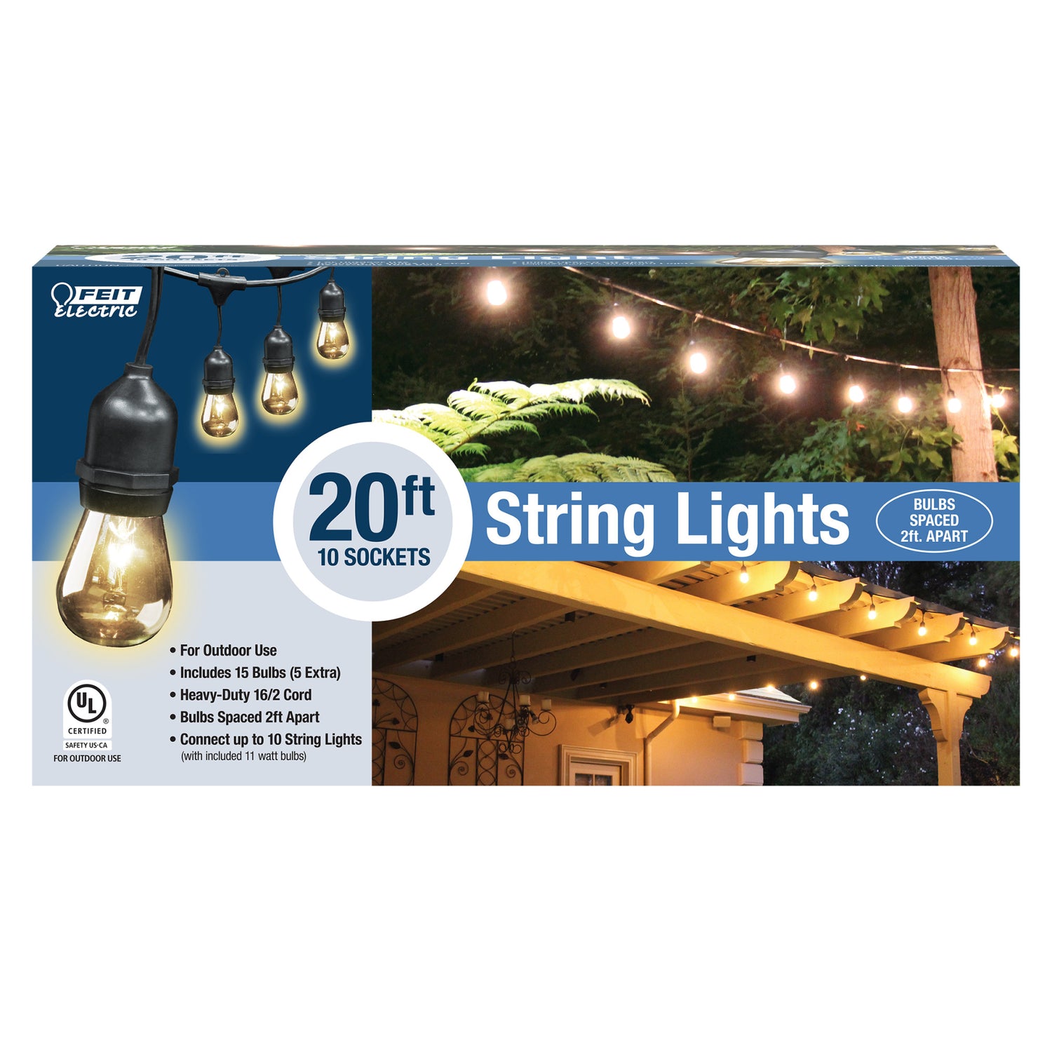 20 ft. Incandescent String Light Set