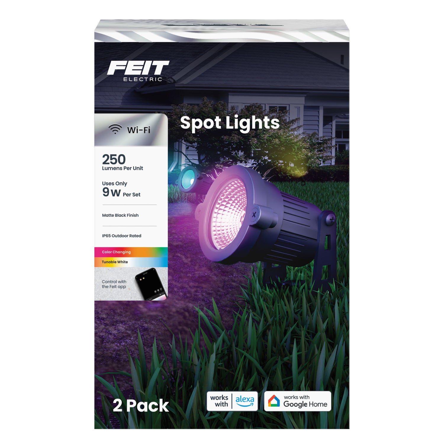 Smart Color Changing and Tunable White Spotlights (2-Pack)