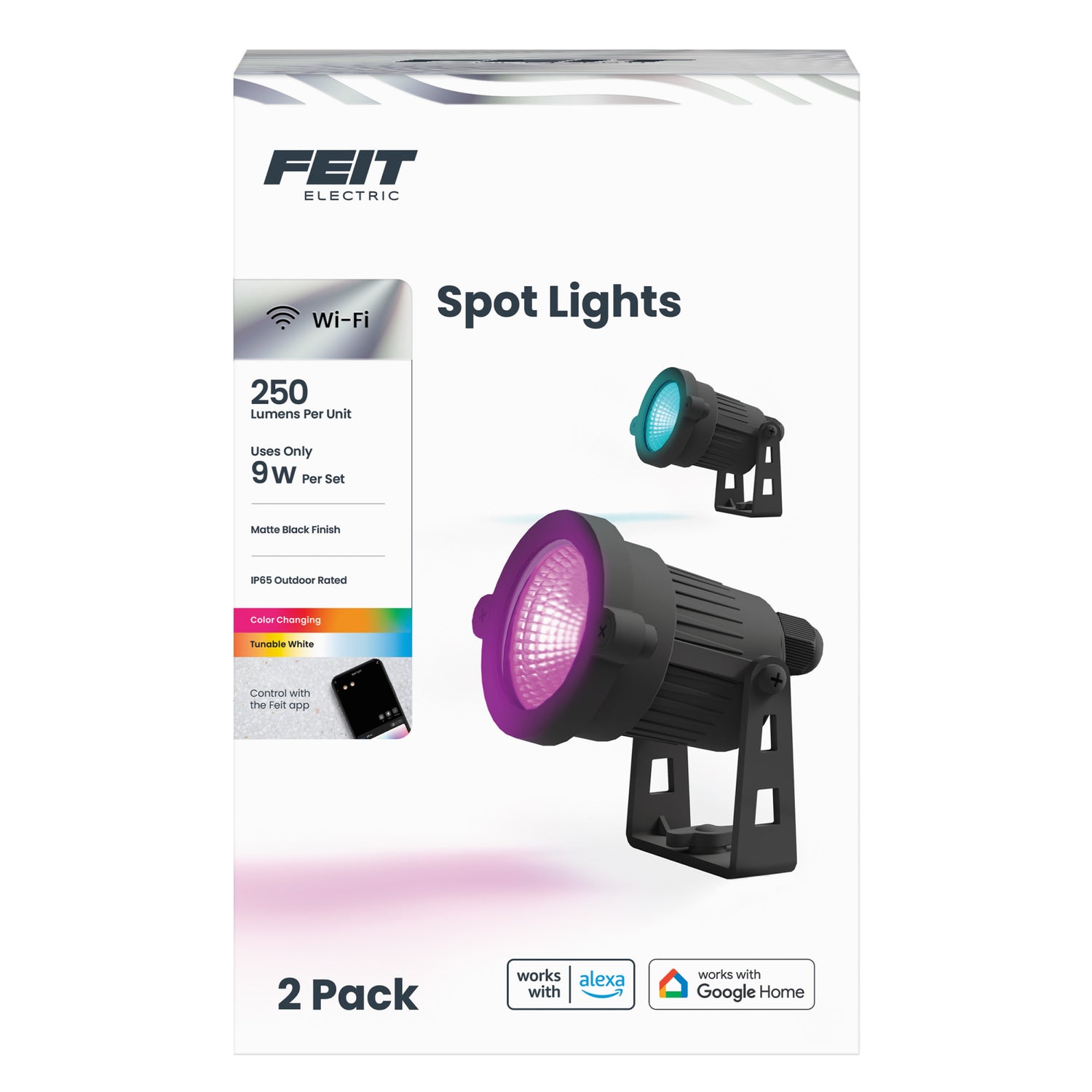 Smart Color Changing and Tunable White Spotlights (2-Pack)