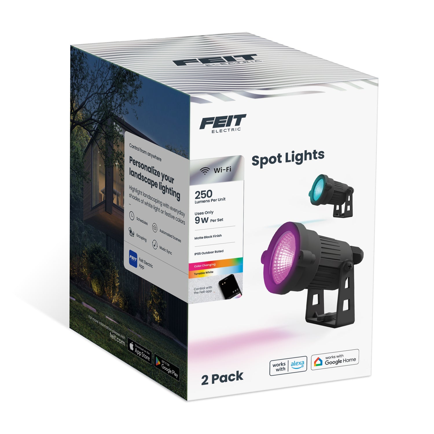 Smart Color Changing and Tunable White Spotlights (2-Pack)