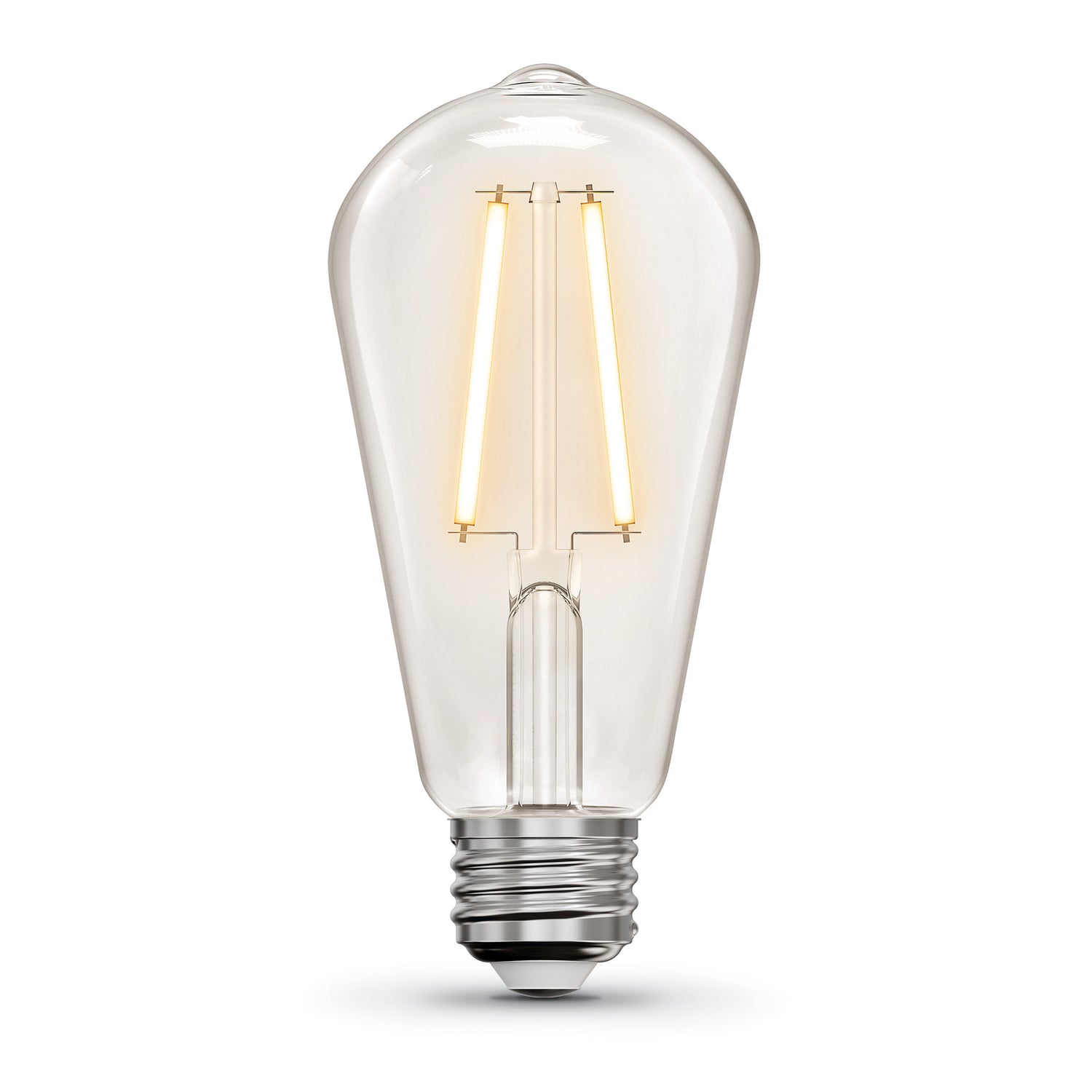 5W (40W Replacement) ST19 E26 Clear Glass Vintage Edison LED Light Bulb, Soft White (4-Pack)