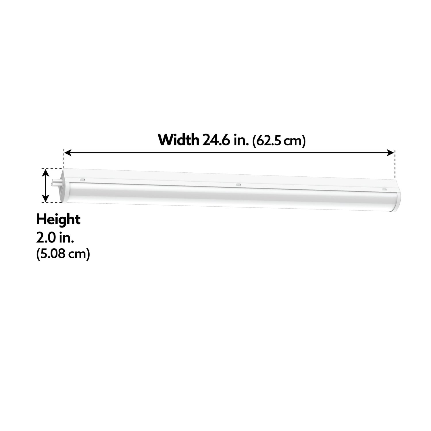 2 ft. 10W 3-in-1 Selectable Color LED Striplight