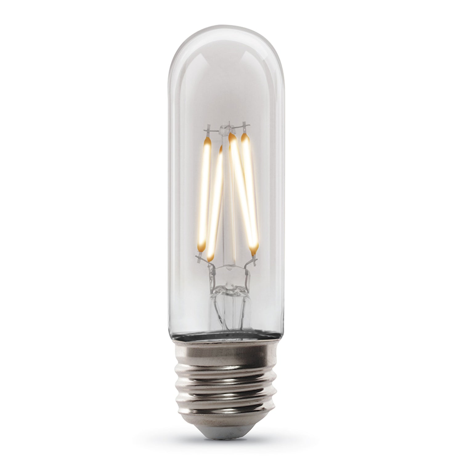 4W (40W Replacement) T10 E26 Dimmable Spiral Filament Clear Glass Vintage Edison LED Light Bulb, Soft White