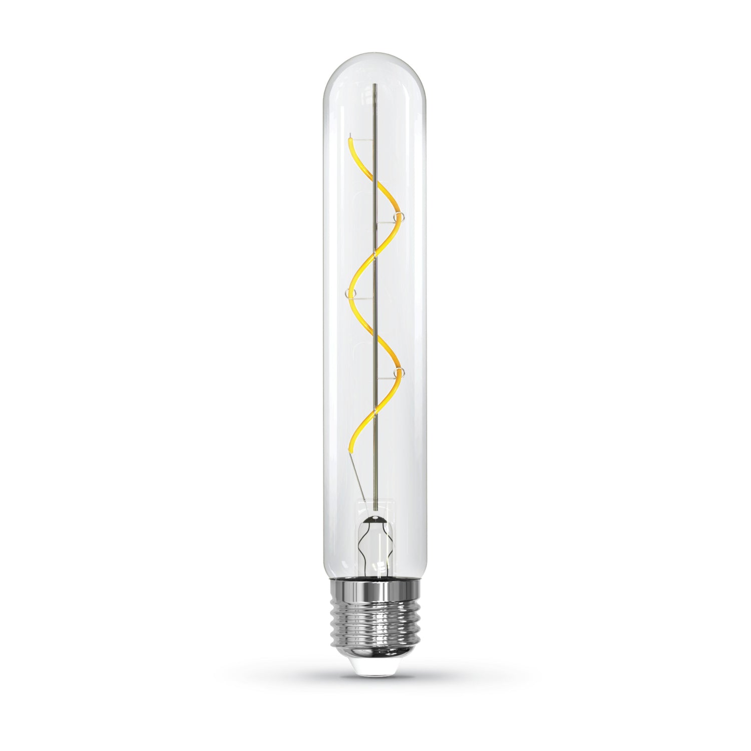 4.5W (40W Replacement) T10 E26 Dimmable Spiral Filament Clear Glass Vintage Edison LED Light Bulb, Soft White