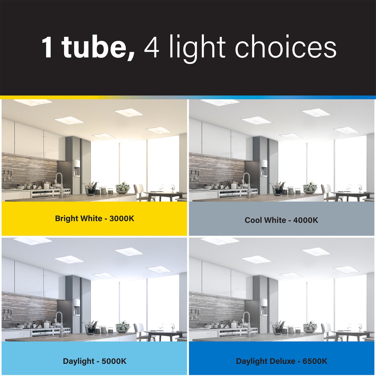 4 ft. 18W (32W Replacement) Selectable White G13 Base (T8 Replacement) Direct Replacement and Ballast Bypass (Type AB) Linear LED Tube (10-Pack)