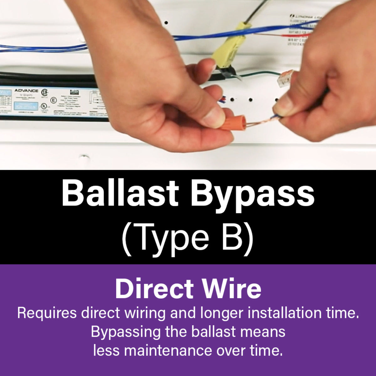 4 Ft 18w Selectable White G13 Base T8 And T12 Replacement Ballast Bypass Type B Led Linear