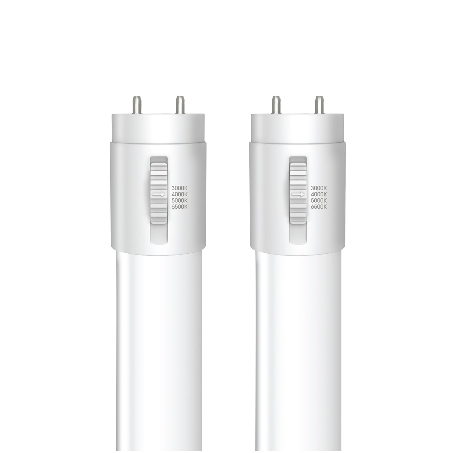 4 ft. 18W (32W Replacement) Adjustable White T8 Direct Replacement (Type A) LED Tube (2-Pack)