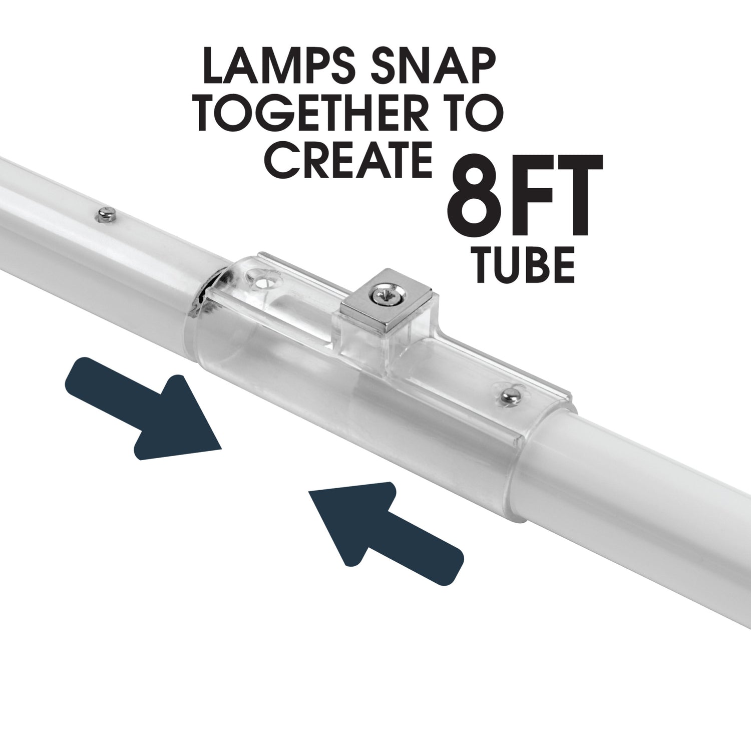 8 ft. 43W Cool White (4000K) Plug and Play or Ballast Bypass (Type AB) T8/T12 Replacement LED Linear Tube