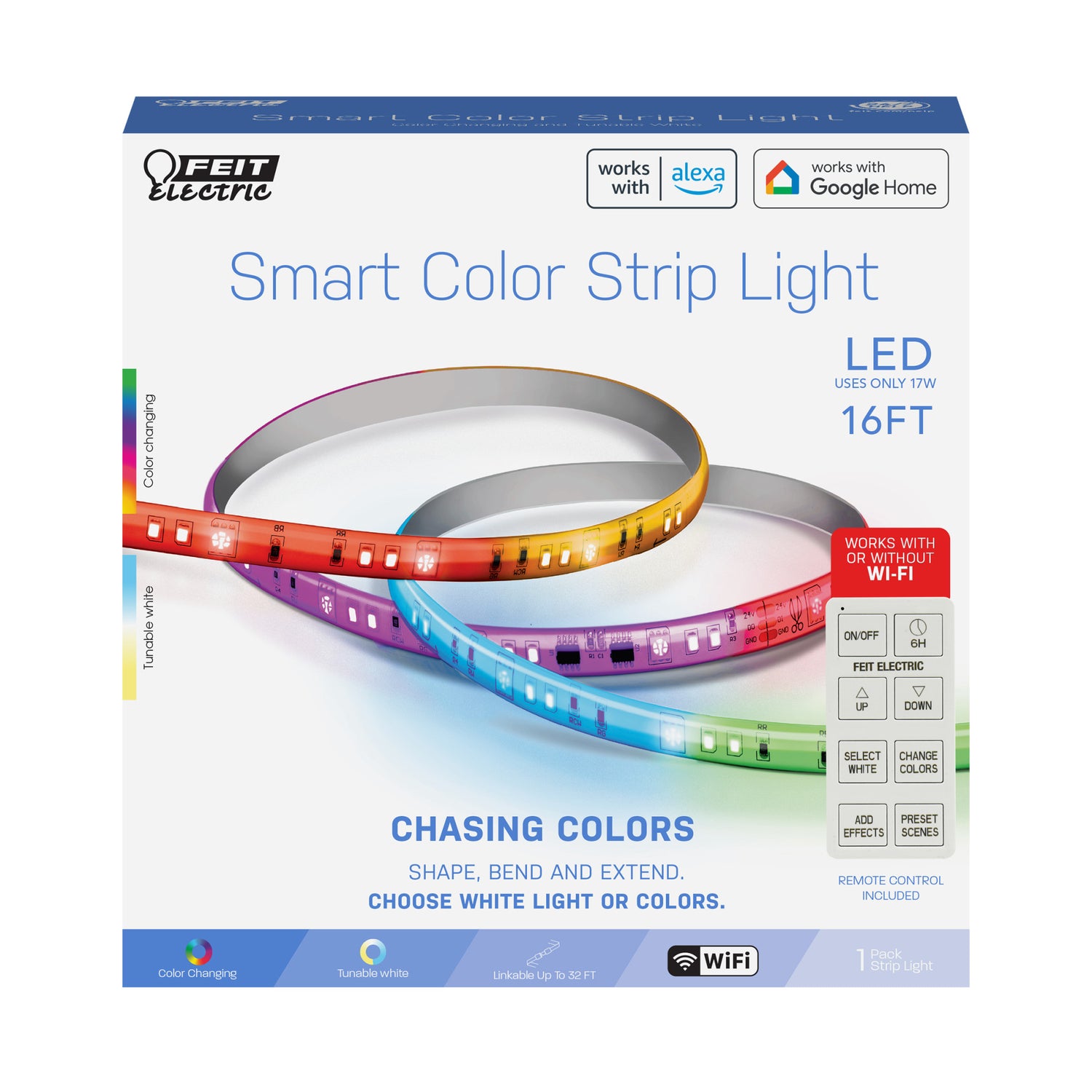 16 ft. Smart Color Chasing Strip Light