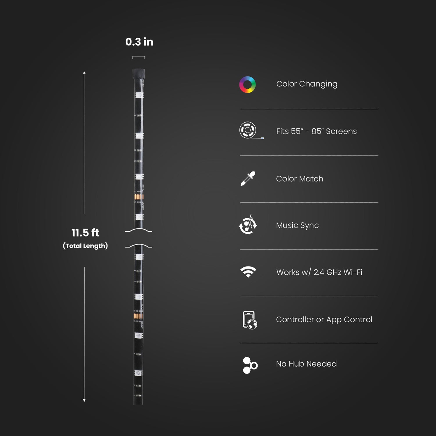 Smart TV Backlight with Color Sensor