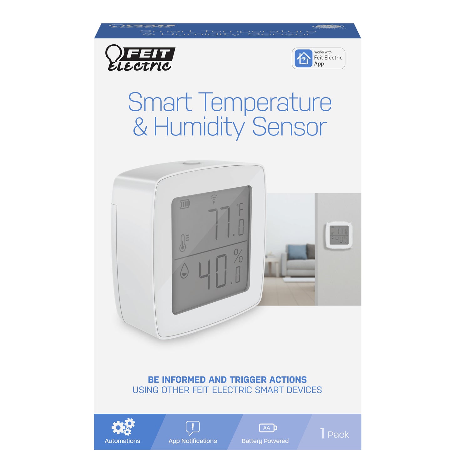 Smart WIFI Temperature & Humidity Sensor