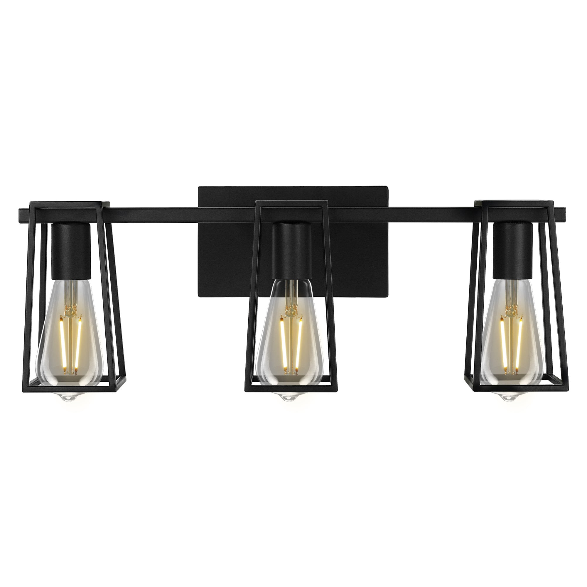 3 Light Bathroom Vanity Light LED factory Black