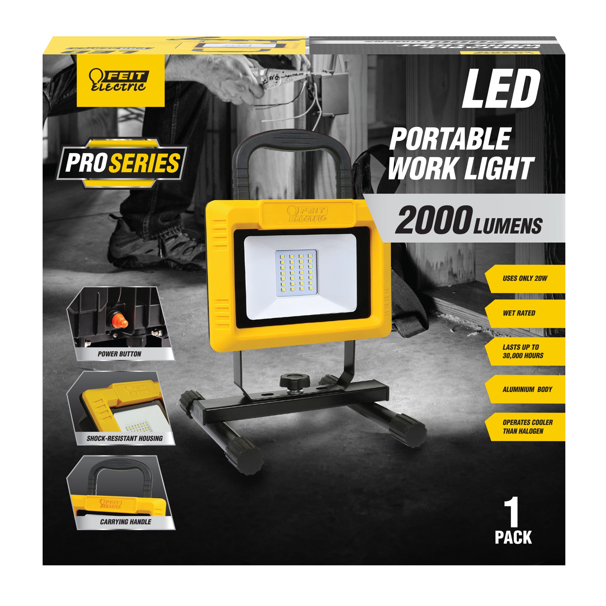 2000 Lumens Plug in LED Work Light