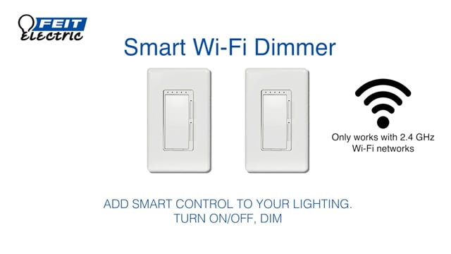 Feit Electric Wi-Fi Smart Dimmer Switch W/ or W/o Wifi